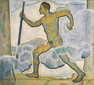 Der Wanderer - A túrázó ... (olaj, vászon) alkotó: Koloman Moser