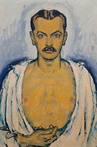 Önarckép, c. 1915. alkotó: Koloman Moser