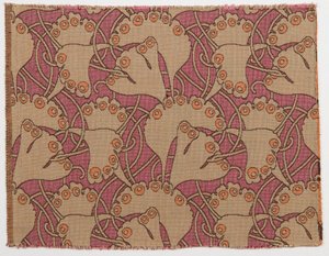 Textiltervezés, 1898. alkotó: Koloman Moser