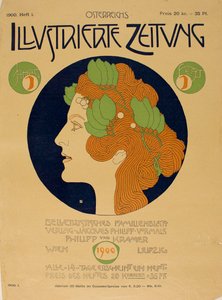 Ausztria illusztrált újságja, 1900. alkotó: Koloman Moser