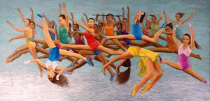 Leaping High, 2014 (keleti gouache rizspapíron)