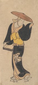 A színész Sanjo Kantaro mint vándor buddhista élet, kb. 1715. alkotó: Kondo Kiyoharu