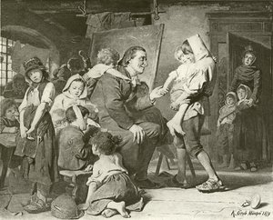 Pestalozzi, a gyerekek barátja (mélynyomás)