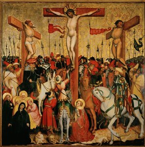 Crucifixion (festmény fára) alkotó: Konrad Laib