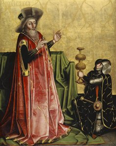 Abischai Dávid előtt a Heilspiegel-oltárról, 1435 körül (vegyes technika tölgyfa panelen) alkotó: Konrad Witz