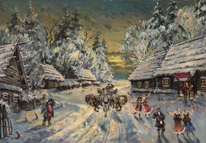 Orosz tél alkotó: Konstantin Alekseevich Korovin