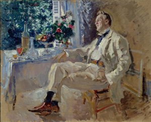 Feodor Ivanovics Chaliapin énekes portréja 1873-1938, 1911. alkotó: Konstantin Alexeyevich Korovin