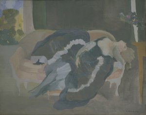 Alvó fiatal nő alkotó: Konstantin Andreevic Somov