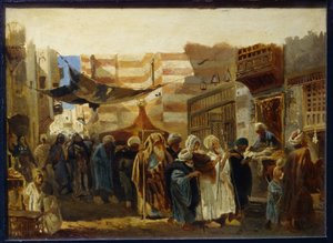 Temetési szertartás Kairóban alkotó: Konstantin Egorovich Makovsky