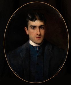 Lucien Guitry portréja (1860-1925) (Lucien Guitry portréja) - Konsztantyin Jegorovics Makovszkij (Konsztantin Makovski) festménye (1839-1915) olaj, vászon (64x51 cm) - Magángyűjtemény alkotó: Konstantin Egorovich Makovsky