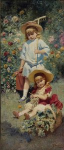 A művészek gyermekeinek portréja, 1882 alkotó: Konstantin Egorovich Makovsky
