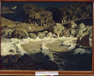 ""Night At Sea" (Night At Sea) Konsztantyin Bogajevszkij (1872-1943) festménye, mérete 109x144,5 cm 1903 Állami A Radishchev Művészeti Múzeum, Szaratov