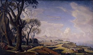 Táj fákkal, 1927