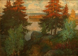 Őszi táj, 1920 alkotó: Konstantin Ivanovich Gorbatov