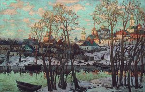 Városkép”, 1915. alkotó: Konstantin Ivanovich Gorbatov