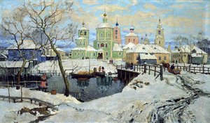 Torzhok kis falu, 1917. alkotó: Konstantin Ivanovich Gorbatov