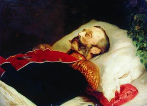 Konstantin Makovsky Alexander II a színpadon 1881