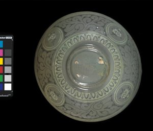 Tál darukkal és felhőkkel, 1150-1200 körül (celadon-mázas kőedény) alkotó: Korean School