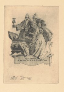 Ex libris van Sándor Turóczi Ex libris Turóczi Sándor (title on object)