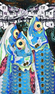 Blue Fish Csatornafalu alkotó: Kostyantin Malginov