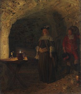Leonora Christina, Frederik Ahlefeldt vezetésével a Kék toronyban, 1893. alkotó: Kristian Zahrtmann