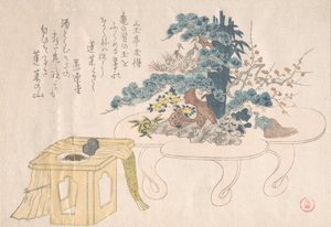 Shimadai és Sambo, 19. század. alkotó: Kubo Shunman