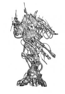 Részletes sci-fi mecha