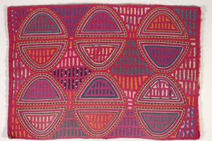 Shirt Panel (mola), 1950 körül (rátétes pamut) alkotó: Kuna Indian Culture