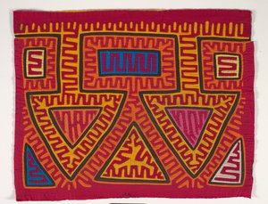 Shirt Panel (mola), 1950 körül (rátétes pamut)