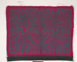 Shirt Panel (mola), 1950 körül (rátétes pamut) alkotó: Kuna Indian Culture