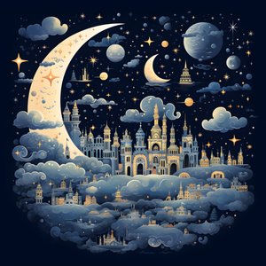 Dies ist eine Sammlung von isolierten Fantasy-Illustration der Himmel Elemente 3