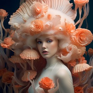 Közeli portré a gyönyörű víz alatti Actinia Sea Anemones virágistennőről 3