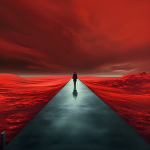 Eine lange rote Straße. Gehen. Wie der Held, der nie lief. 2