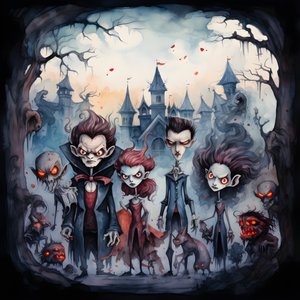 Halloween vámpírokkal és vérfarkasokkal 1