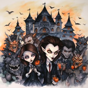 Halloween vámpírokkal és vérfarkasokkal 2