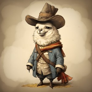 Lama, 18. Jahrhundert Amerika 1