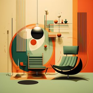 Századközép modern design grafika 3