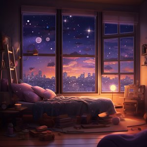 Szene eines großen Fensters in einem Schlafzimmer der unteren Ebene 2