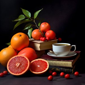 Citrusfélék vörös könyves kávé 3