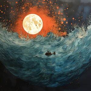 Két csónak némán suhant a tintás vízben a kavargó Charybdis felé, a telihold volt az egyetlen fény az Északi-tenger üres világában. 1