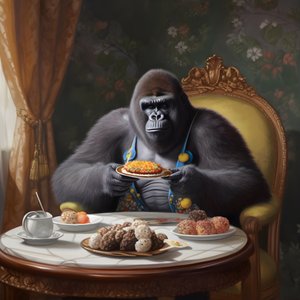 egy gorilla eszik 3