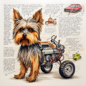 eine Erklaerung fuer einen mechanischen Yorkie-Hund 1