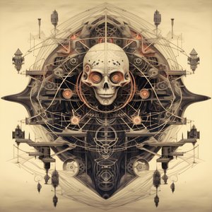 leonardo davinci koncepció vázlat album artwork egy fa gyökere, amely a földből nő ki, és úgy emelkedik az égbe, mint a bubi és a babszár 4 alkotó: Kurt Heppke