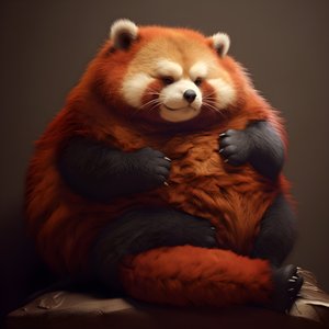 vörös panda elhízott embergyerek 1
