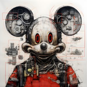 a Cyberpunk Mickey Mouse 4 műszaki rajzai