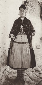 Spanyolország: Lagartera jelmez, Toledo tartomány (f/w fotó)