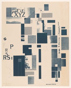 Kompozíció tipográfiai elemekkel alkotó: Kurt Schwitters (signed by artist)