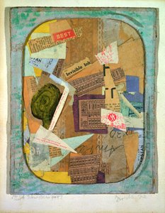 Láthatatlan tinta, 1947 alkotó: Kurt Schwitters