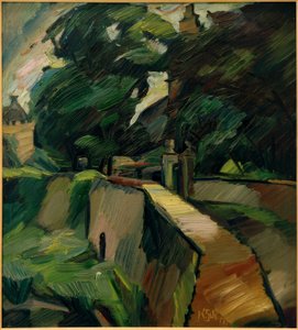 Táj Opherdicke / Gutshof Opherdicke felől alkotó: Kurt Schwitters
