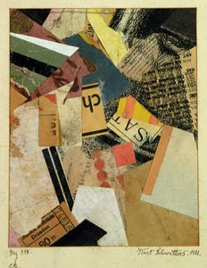 MZ 318 CH., 1921 alkotó: Kurt Schwitters